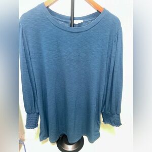 Beacon Apparel Navy Long Sleeve Top